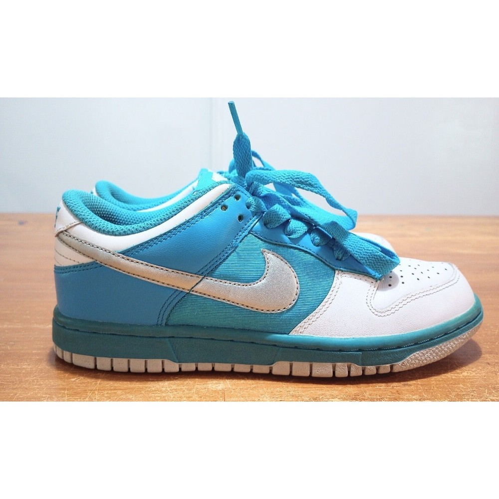 Nike Dunk Low UNC Womens 6.5 Blue White 317813-103 Skateboarding Shoes Sneakers